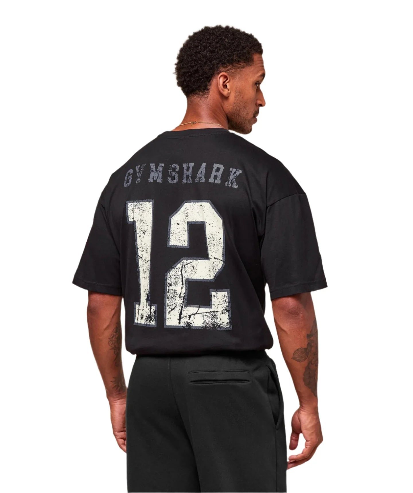 Gymshark Collegiate Graphic T-shirt - Black
