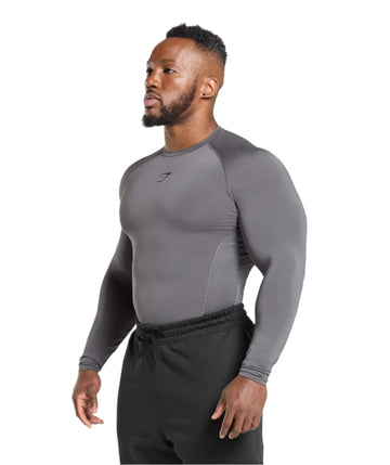 Gymshark Element Baselayer Long Sleeve T-Shirt - Dark Grey