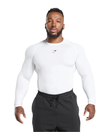 Gymshark Element Baselayer Long Sleeve T-Shirt - White