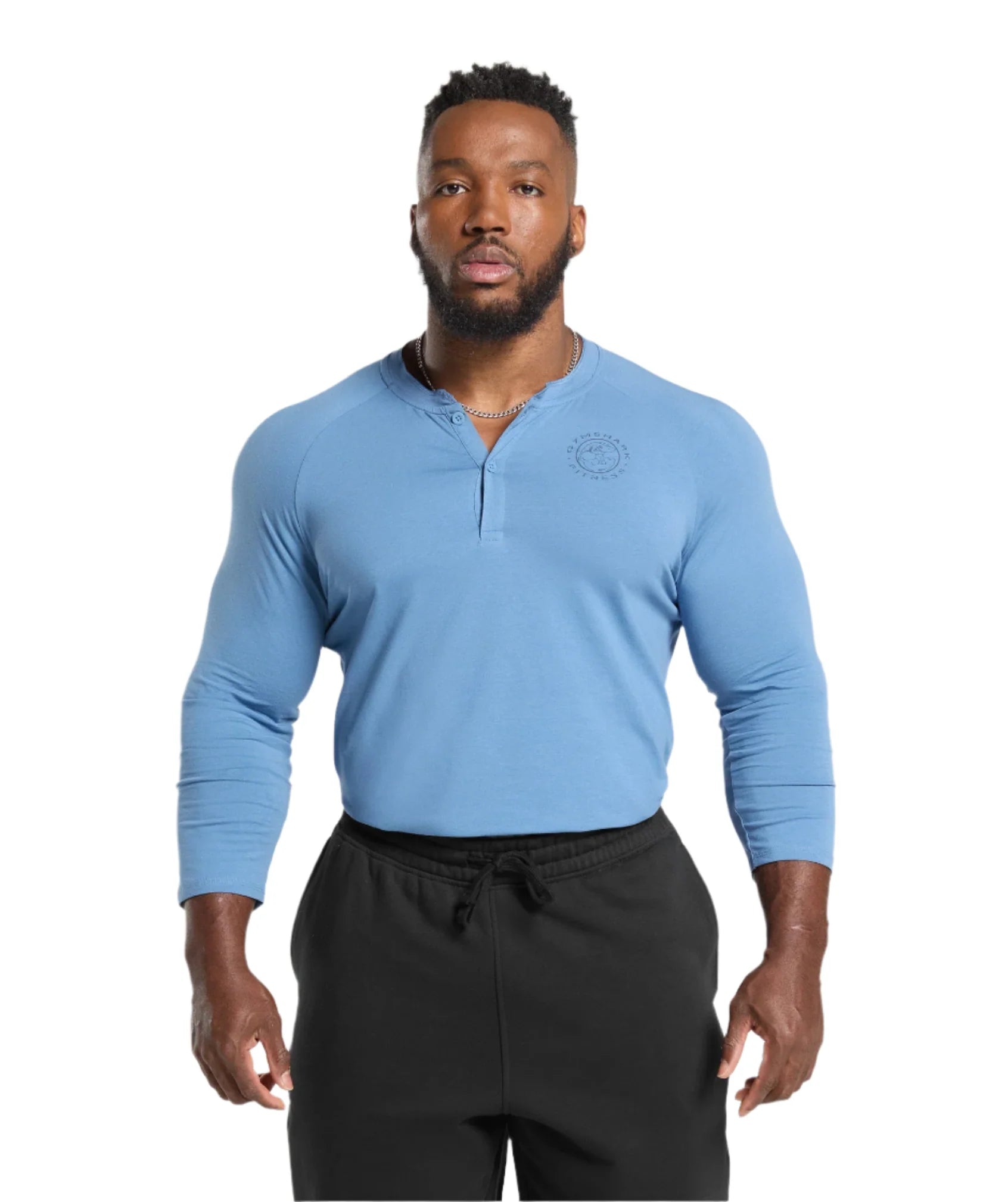 Gymshark Legacy Henley - Classic Blue