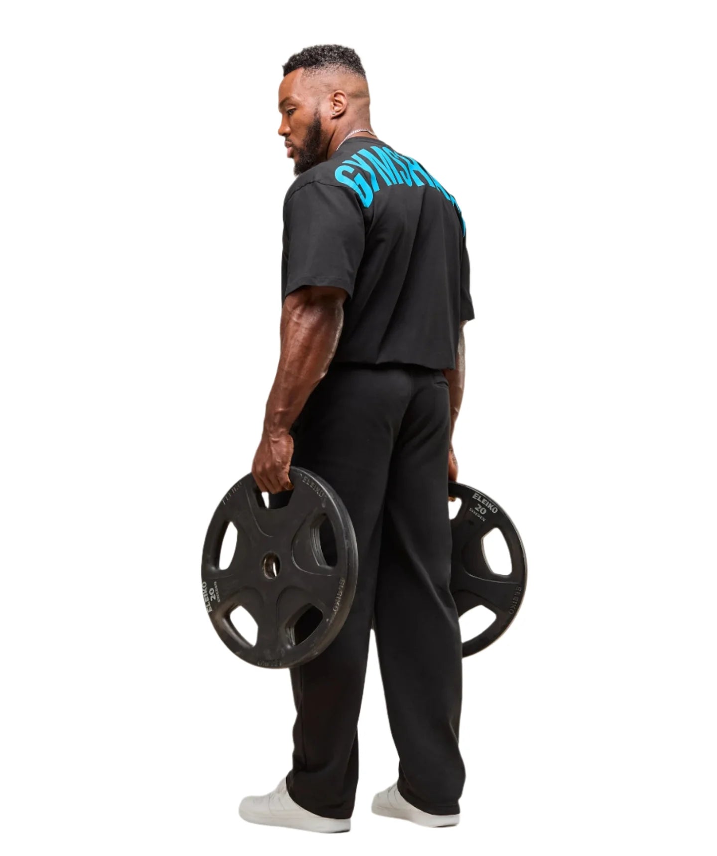Gymshark Power T-Shirt - Black/Brand Blue