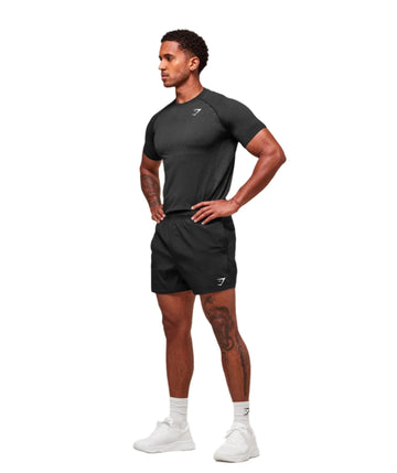 Gymshark Vital Seamless T-Shirt - Black/Silhouette Grey