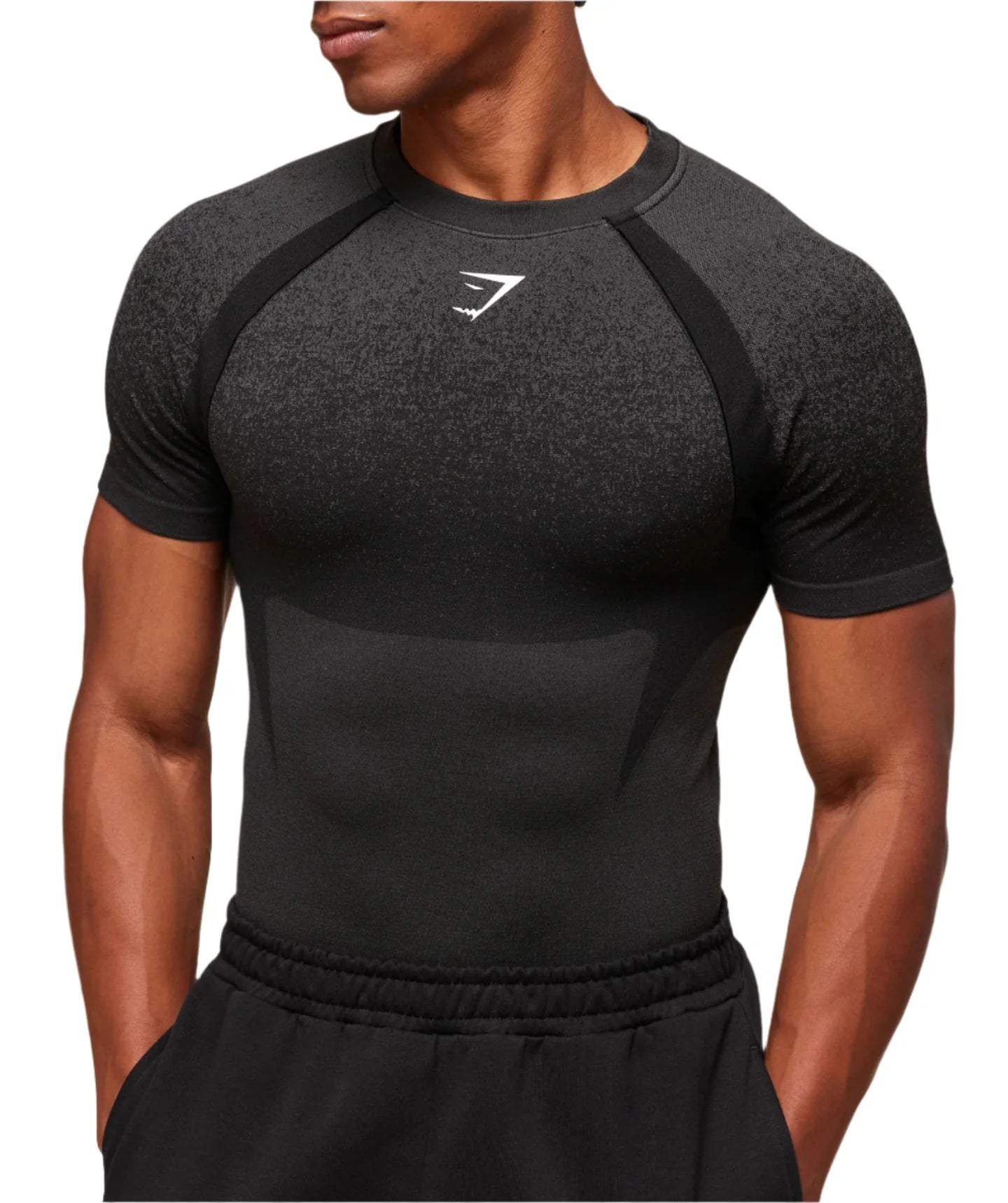 Gymshark Shadow Seamless T Shirt - Black