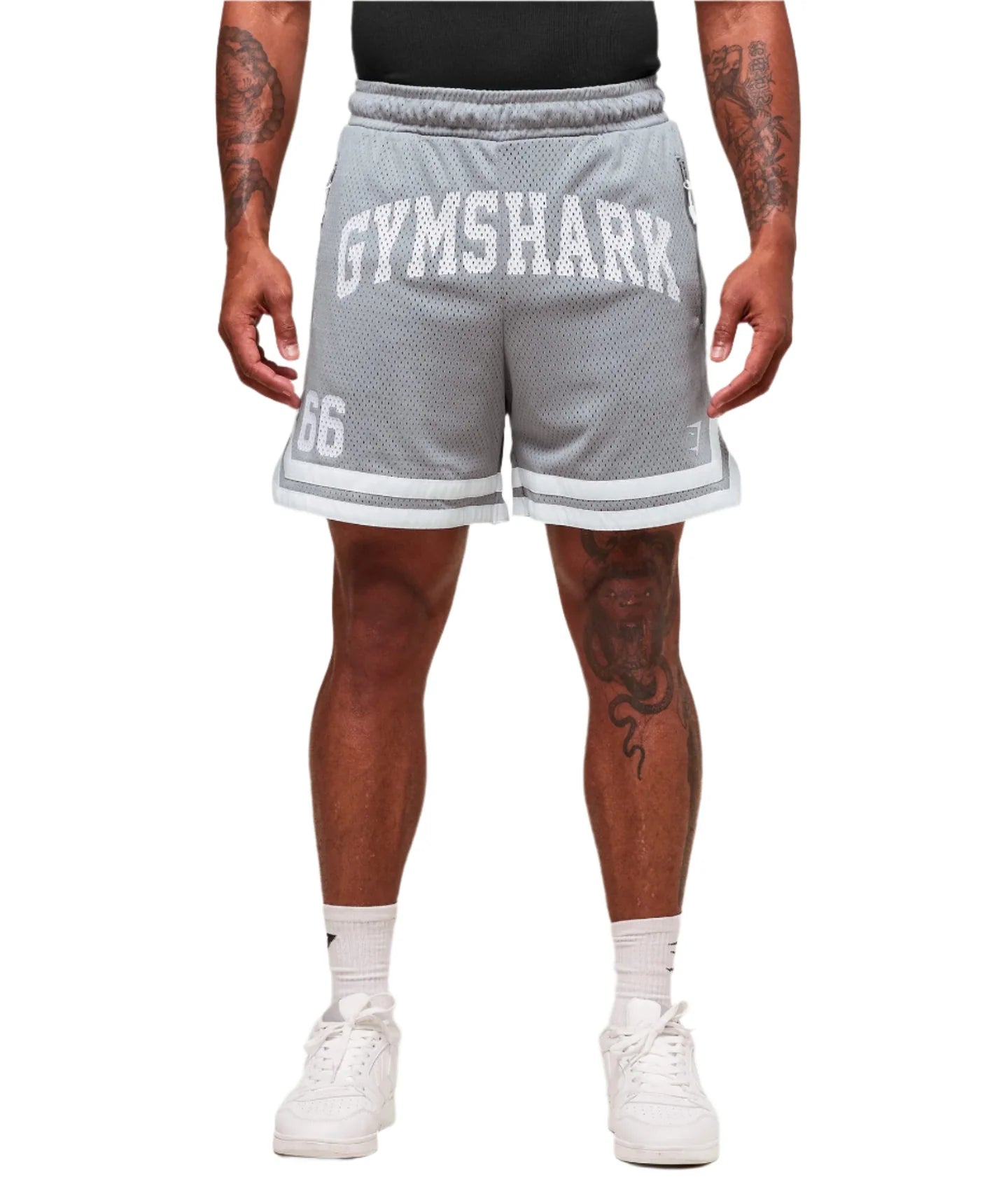Gymshark Varsity Mesh Shorts - Denim Grey
