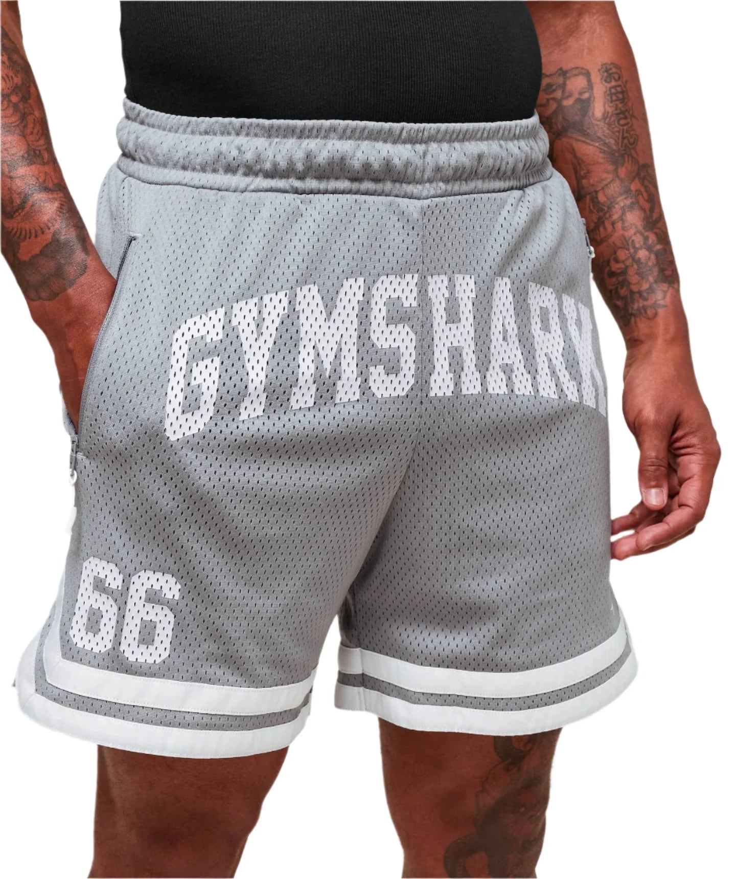 Gymshark Varsity Mesh Shorts - Denim Grey