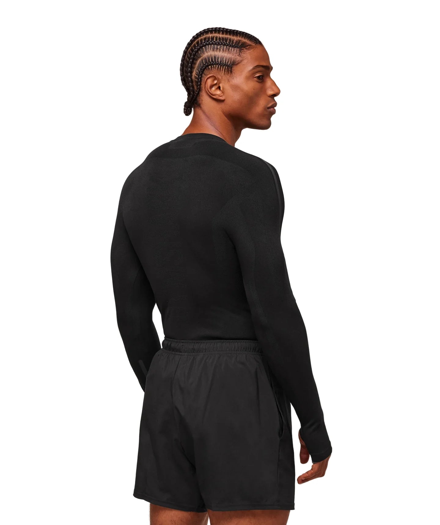 Gymshark everywear Warp Knit Long Sleeve T-Shirt - Black