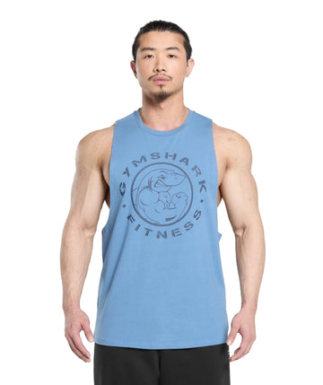 Legacy Drop Arm Tank slim fit Classic Blue