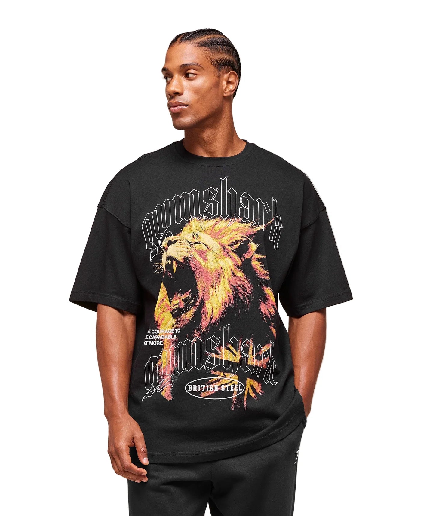 Lion Graphic T-Shirt extreme oversized fit