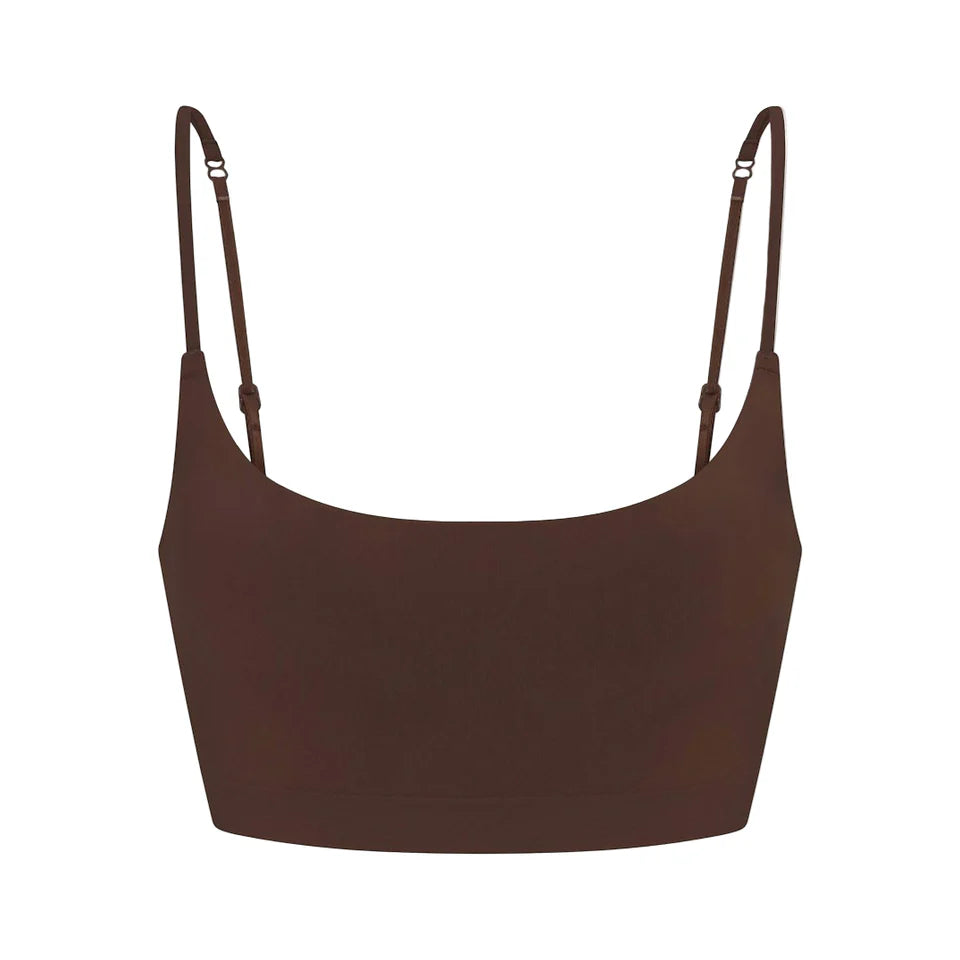 PADDED SCOOP BRALETTE Cocoa