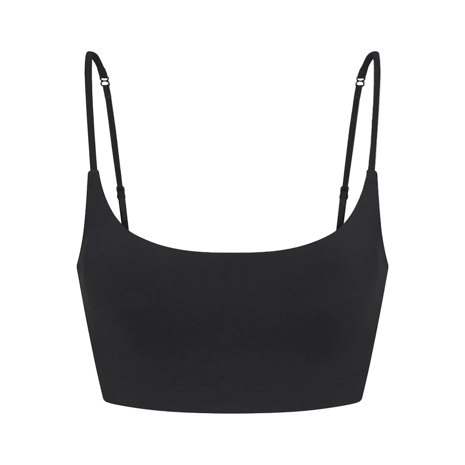 PADDED SCOOP BRALETTE Onyx