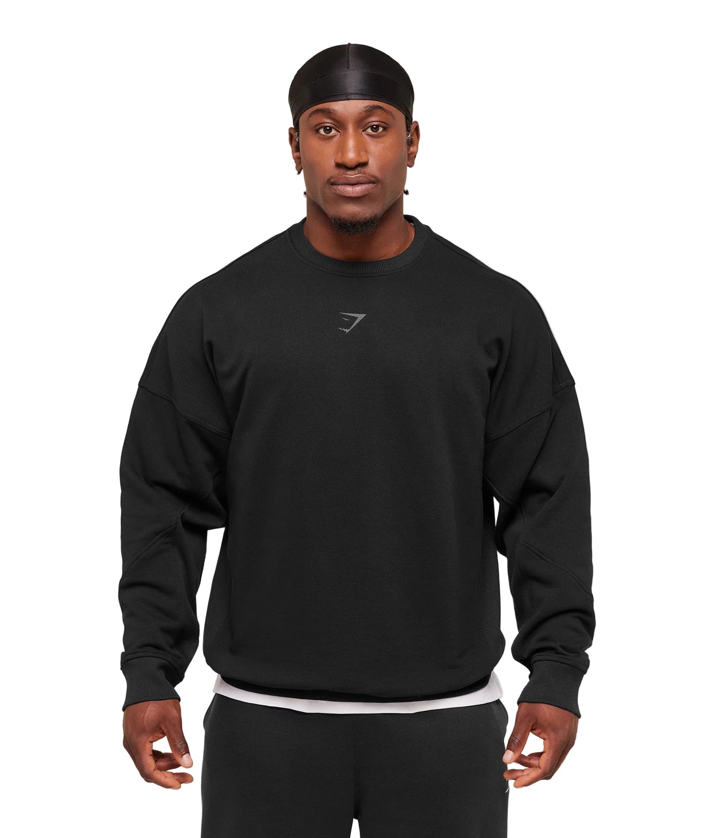 Power Crew oversized fit Black/Asphalt Grey