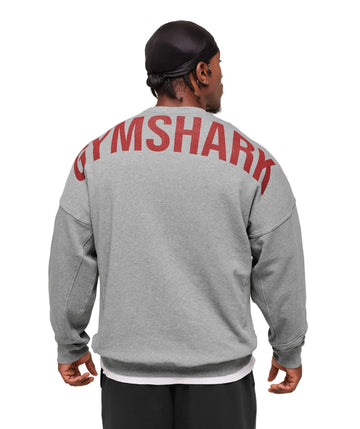 Power Crew oversized fit Charcoal Core Marl