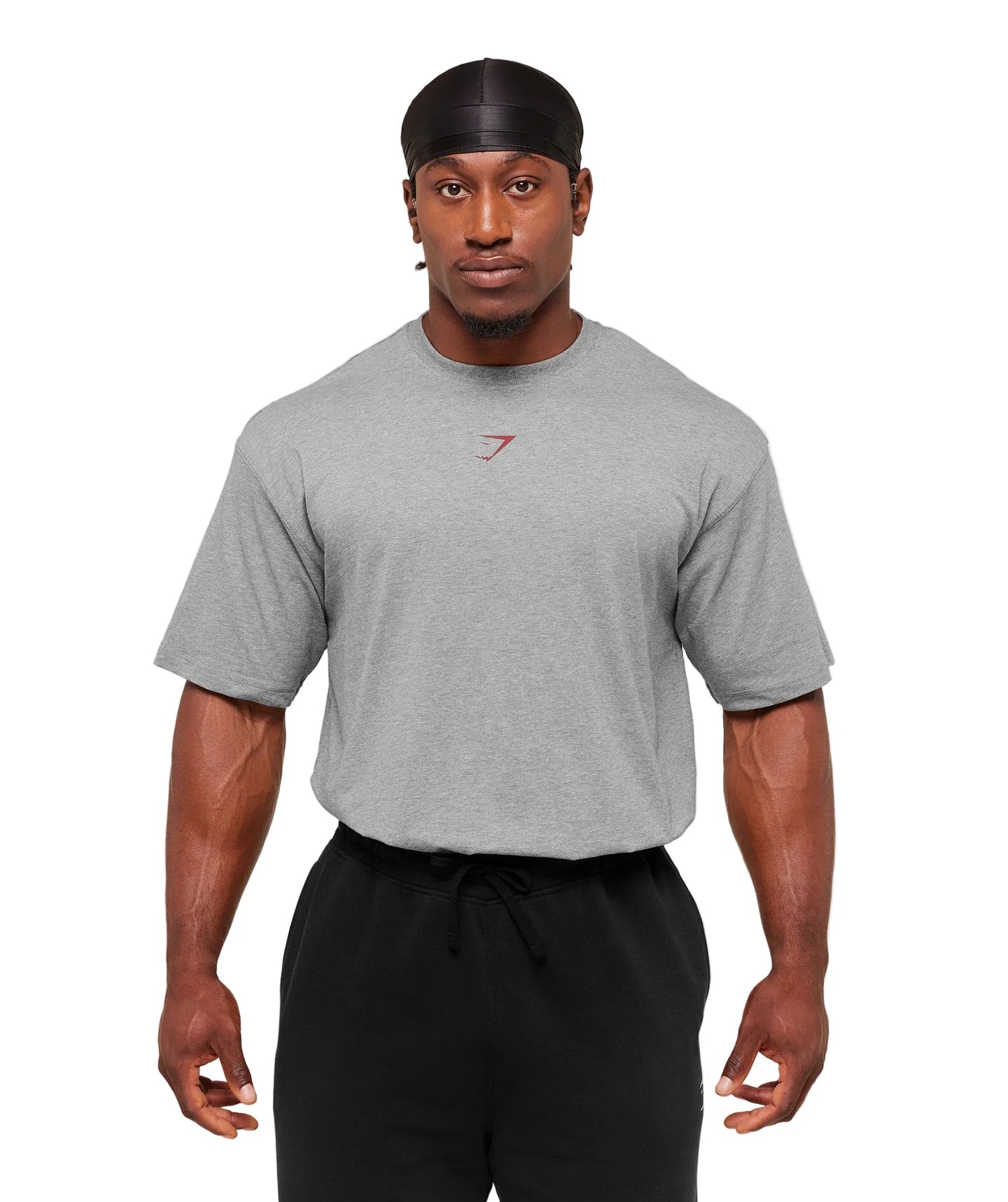 Power T-Shirt oversized fit Charcoal Core Marl/Sets Red