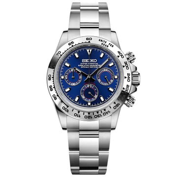 SEIKO MOD DATEJUST BLUE STEEL