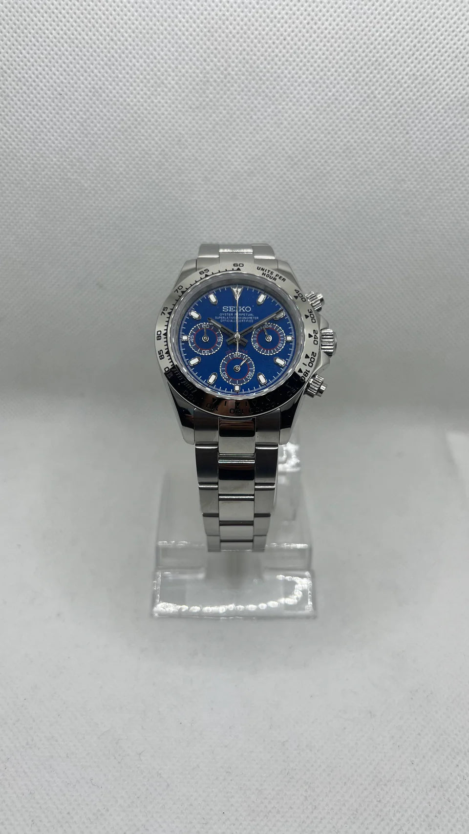 SEIKO MOD DATEJUST BLUE STEEL