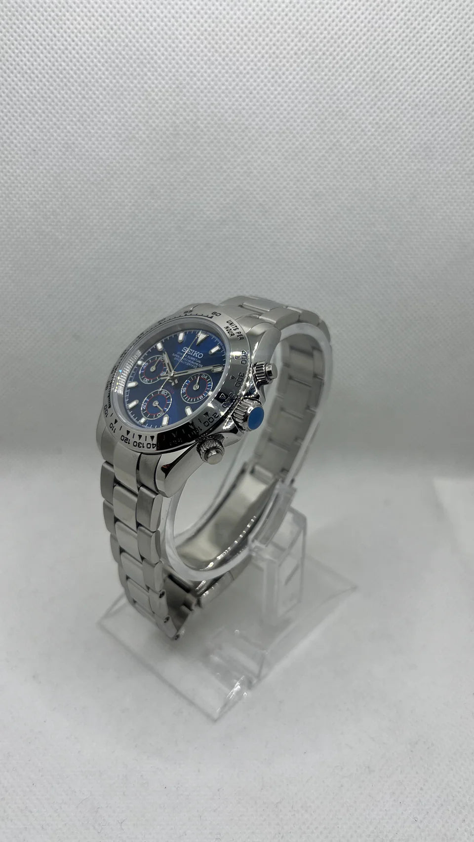 SEIKO MOD DATEJUST BLUE STEEL