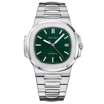SEIKO MOD NAUTILUS METALLIC GREEN