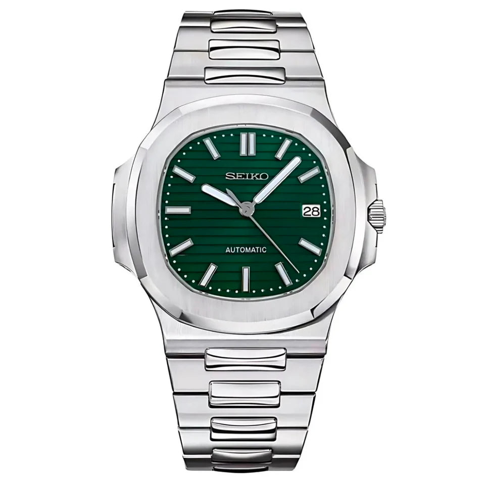 SEIKO MOD NAUTILUS METALLIC GREEN