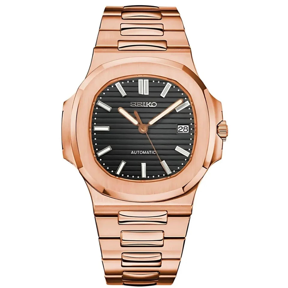SEIKO MOD NAUTILUS ROSE GOLD / BLACK