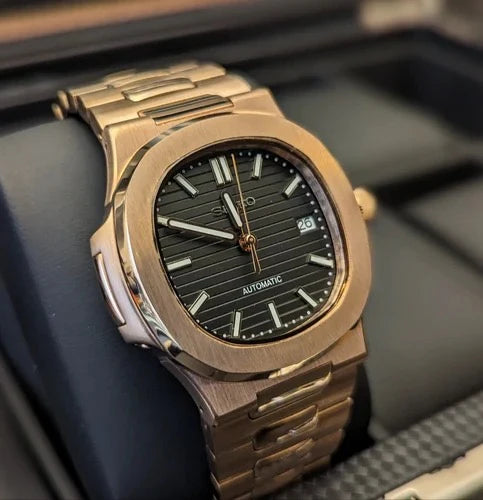 SEIKO MOD NAUTILUS ROSE GOLD / BLACK