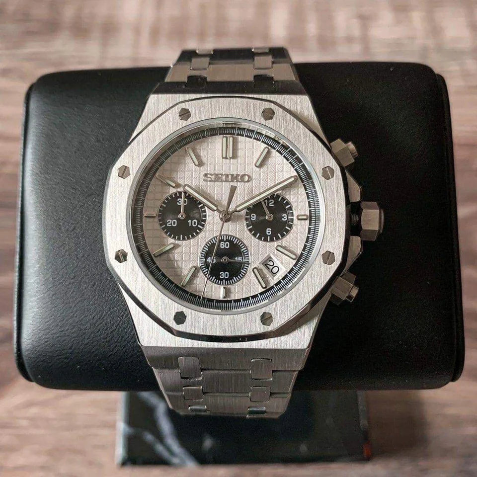 SEIKO MOD ROYAL CHRONO PANDA