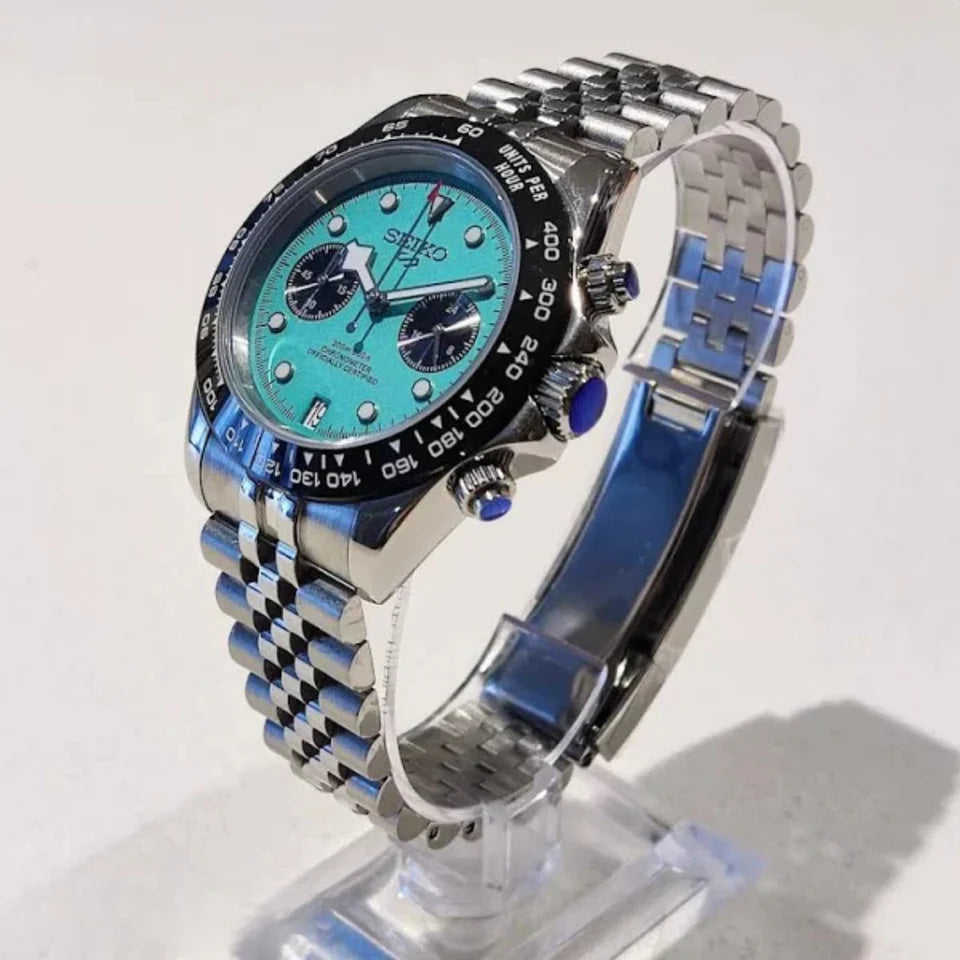 SEIKO MOD CHRONO BLUE