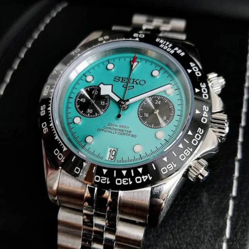 SEIKO MOD CHRONO BLUE