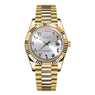 SEIKO MOD DAYDATE GOLD - WHITE ARABIC