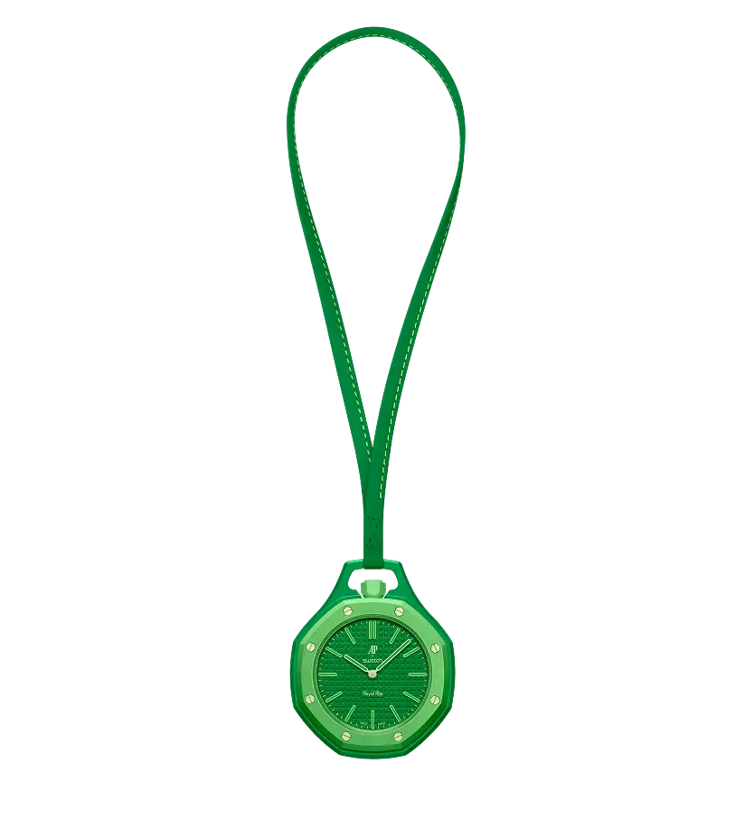 Swatch x Audemars Piguet Royal Pop Green Eight angle view