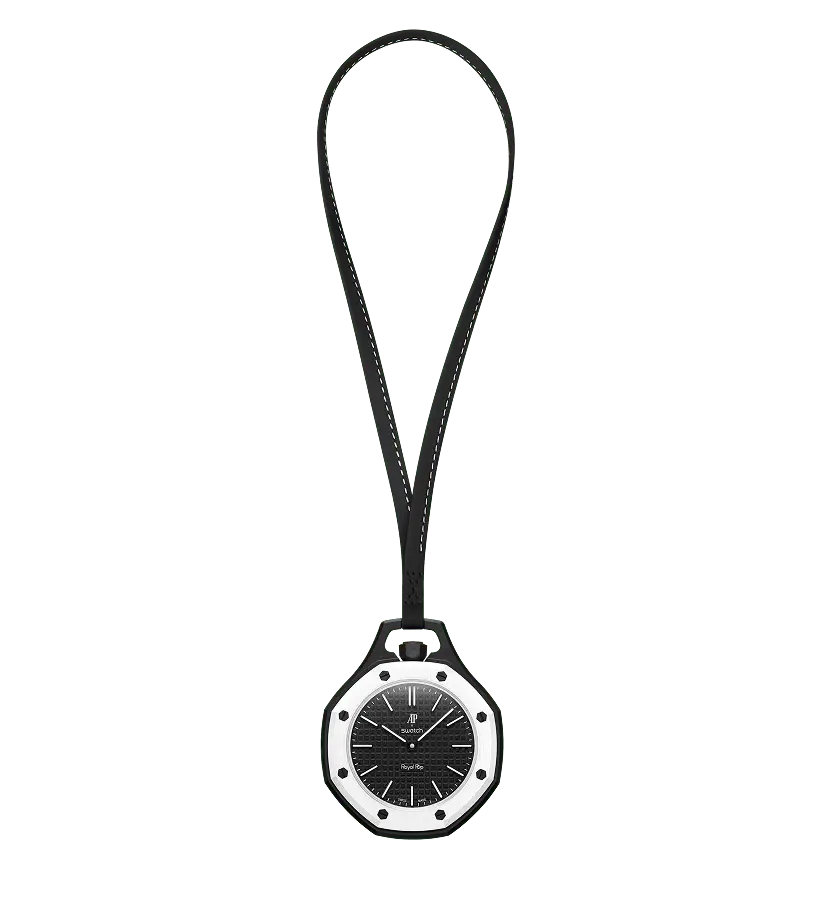 Swatch x Audemars Piguet Royal Pop Ocho Negro angle view
