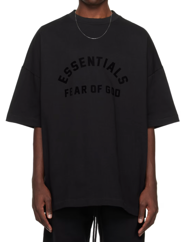 Fear of God ESSENTIALS Black Crewneck T-Shirt