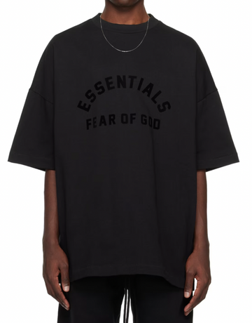 Fear of God ESSENTIALS Black Crewneck T-Shirt