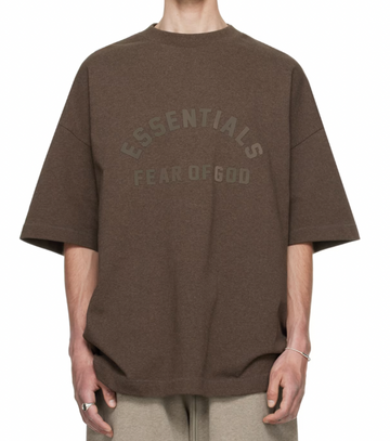 Fear of God ESSENTIALS Brown Bonded T-Shirt