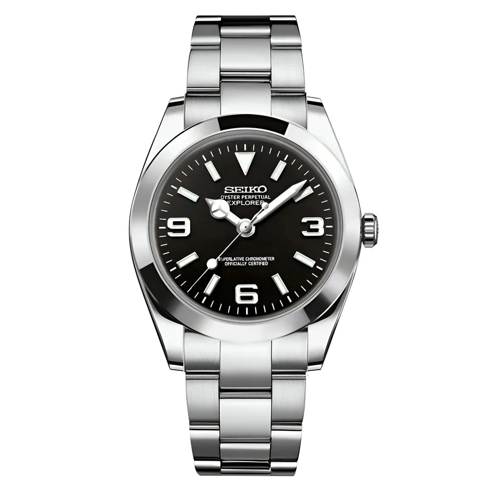 SEIKO MOD OYST BLACK EXPLORER
