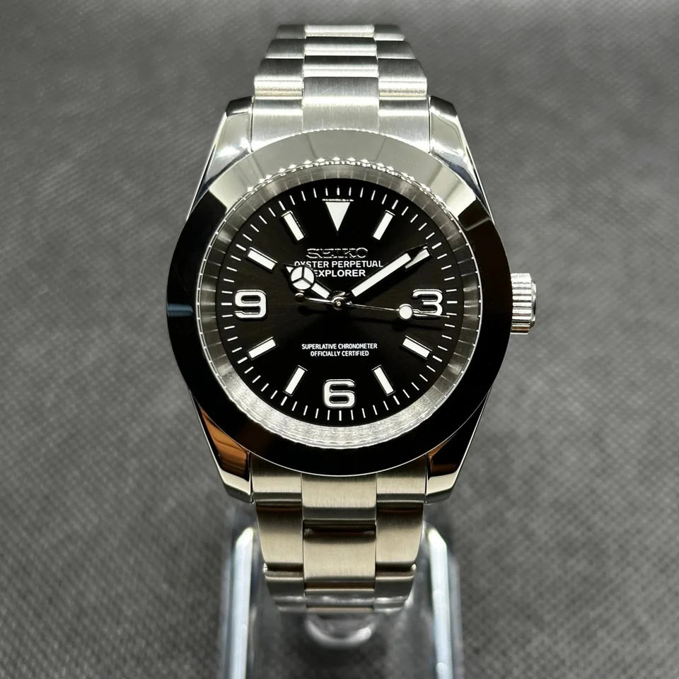 SEIKO MOD OYST BLACK EXPLORER