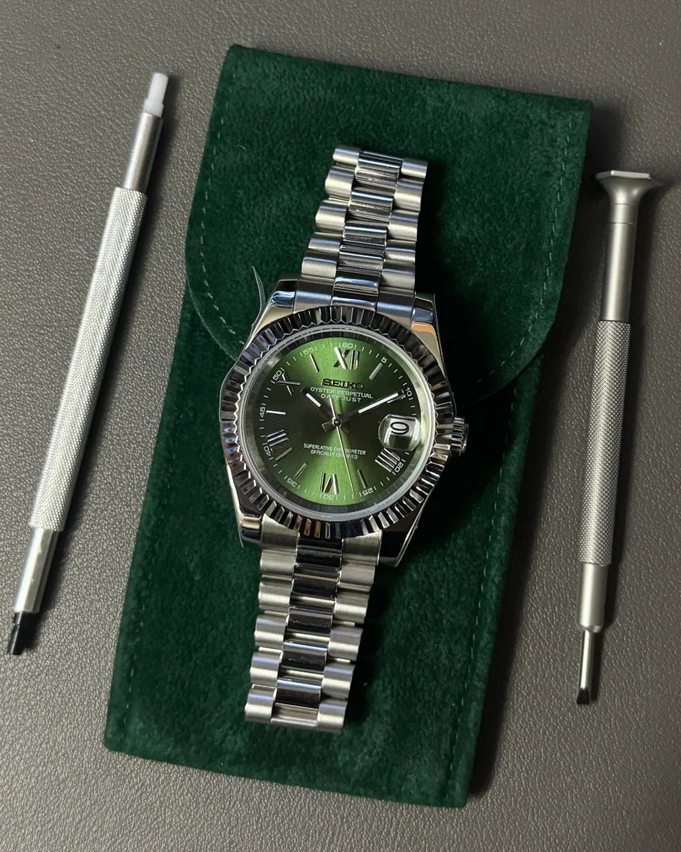 SEIKO MOD OYST GREEN ROMAN