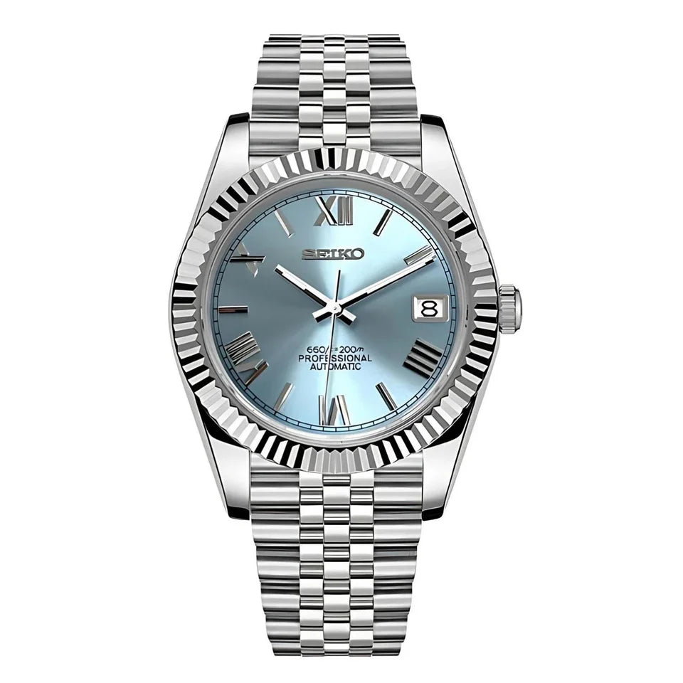 SEIKO MOD OYST ICE BLUE ROMAN