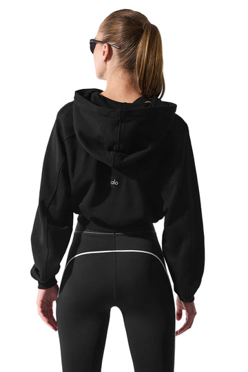 Sweet Escape Zip Up Hoodie Black