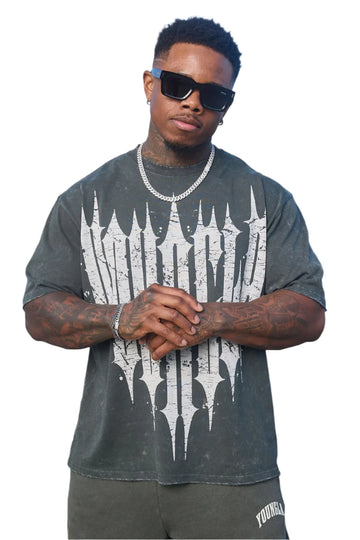YOUNG LA 4156 - Revenge Tees Slate Wash