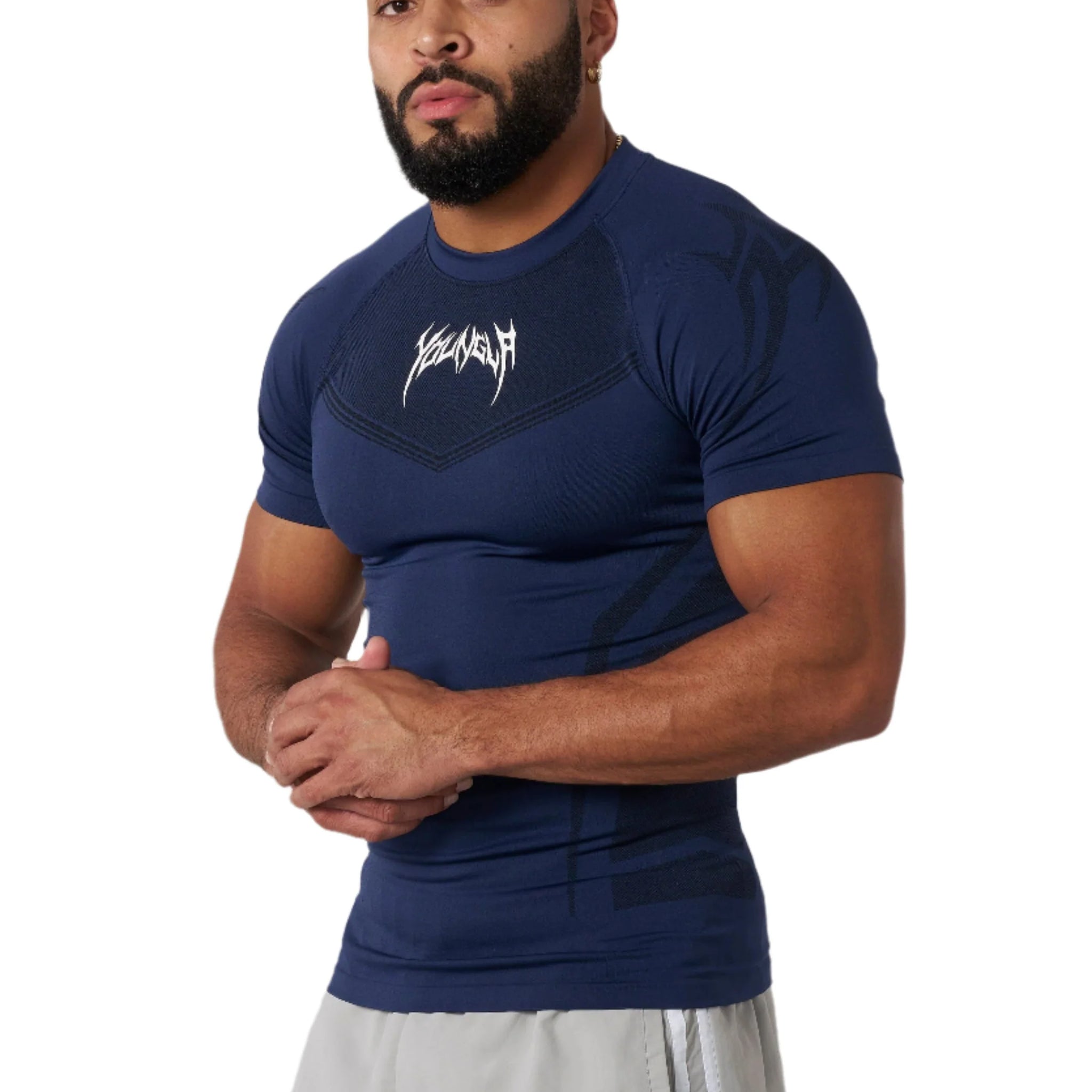 YOUNG LA 475 4041 - Warrior Compression Tees Navy