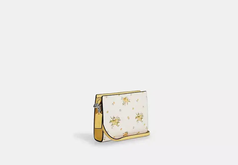 Slim Crossbody Bag With Floral Print