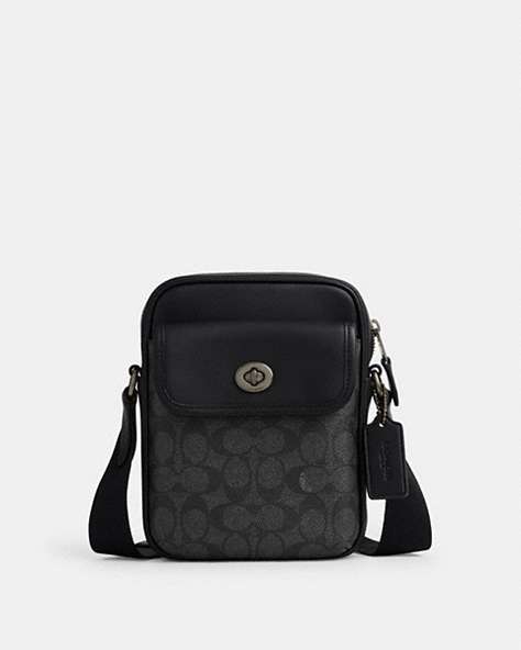 Turnlock Crossbody Bag In Signature Canvas