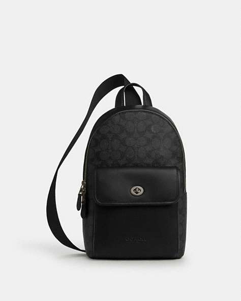 Turnlock Sling Pack In Signature Canvas
