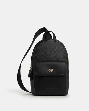 Turnlock Sling Pack In Signature Canvas