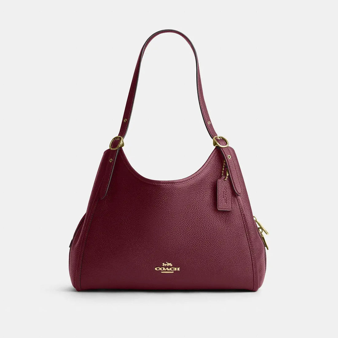 Coach Erin Shoulder Bag Gold/Dark Cherry
