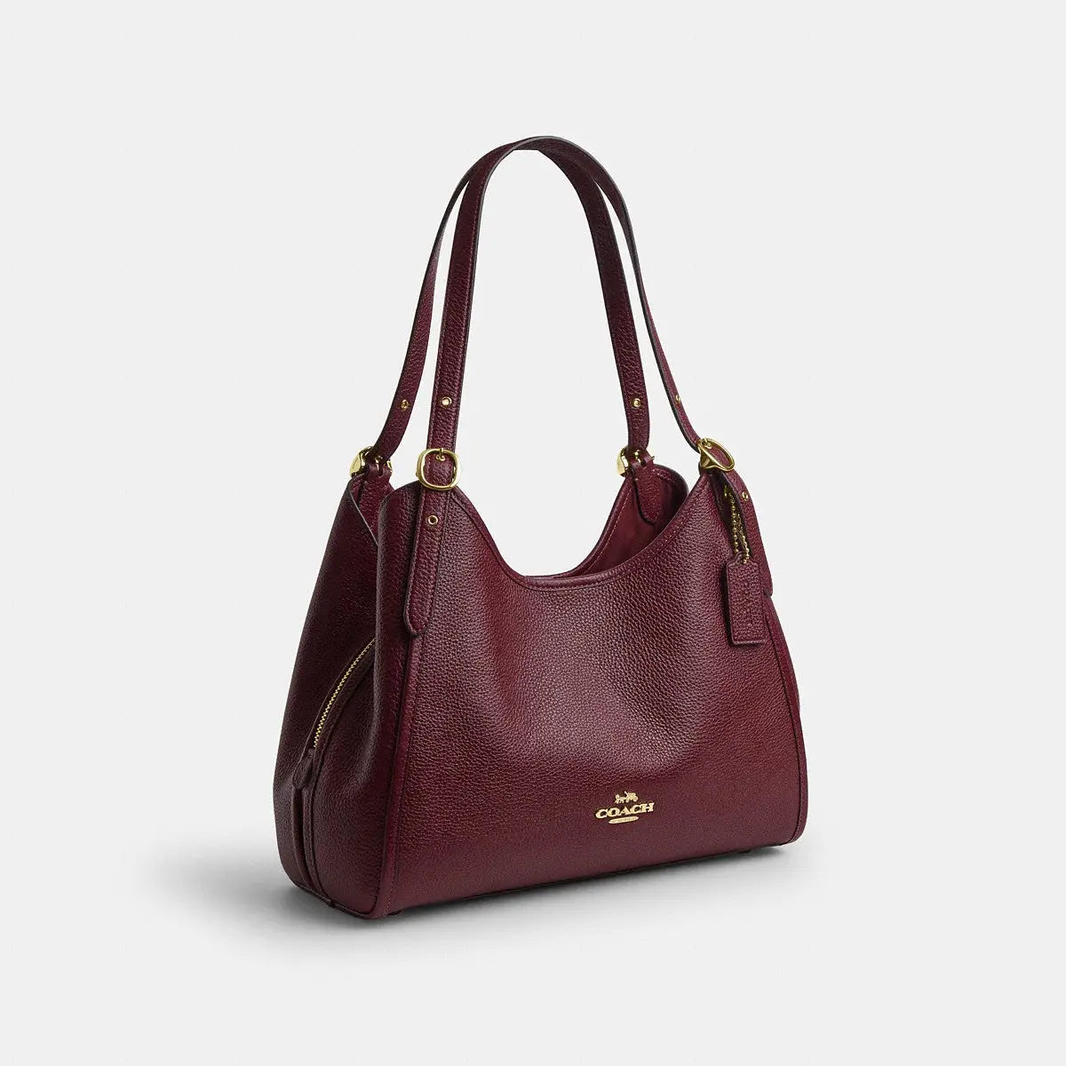 Coach Erin Shoulder Bag Gold/Dark Cherry
