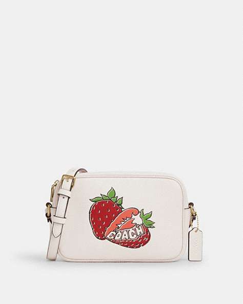 Jamie Camera Bag With Strawberry Graphic