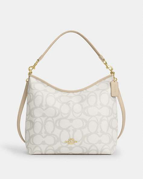 Laurel Large Shoulder Bag In Sketch Signature Canvas