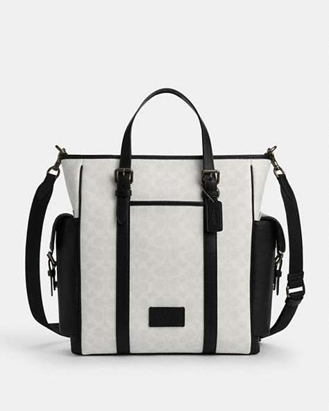 Sprint Tote Bag In Colorblock Signature Canvas