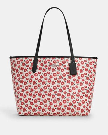 City Tote Bag With Floral Print